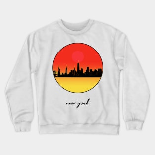 new york skyline Crewneck Sweatshirt